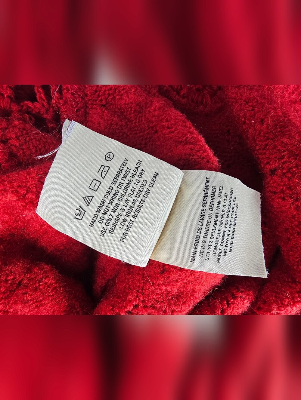 Anthropologie ~ Feather Bone Oda Red Sweater Dress - Picture 13 of 13